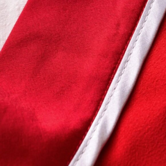 Gathna | Sensuality - Red satin wrap skirt with ruffles |  XS - Picture 3 of 4